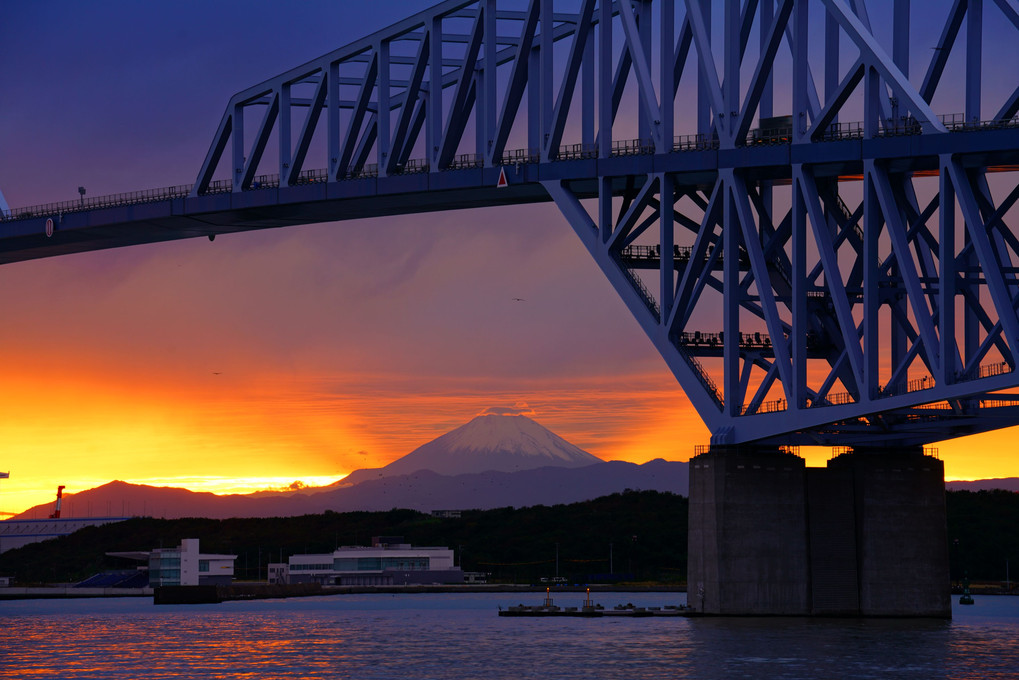 奇跡の夕焼け富士