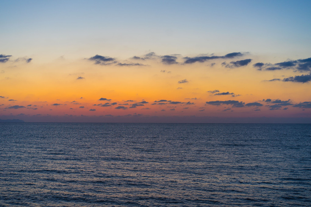 夕方の海で見た風景（２）