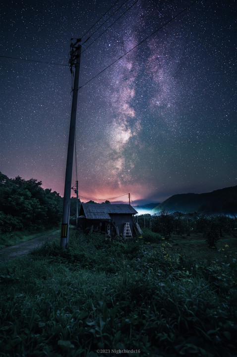 素敵な農村の星空を観てください