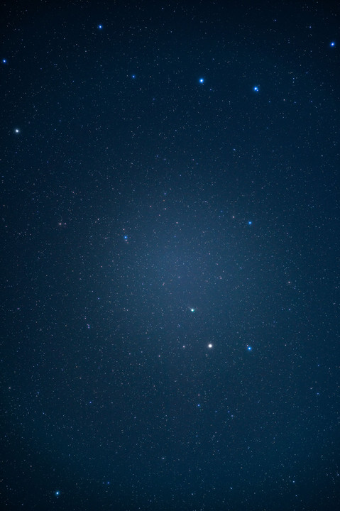 北の空に見えるZTF彗星