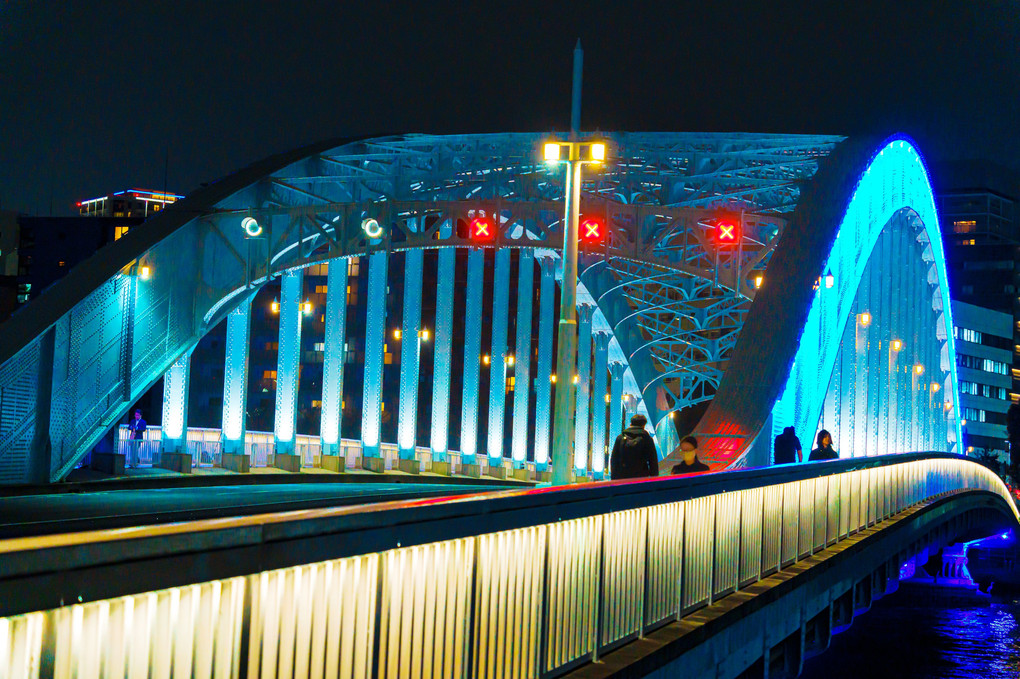 永代橋の夜