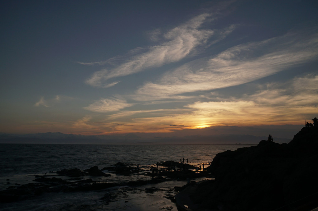 江の島からの夕景