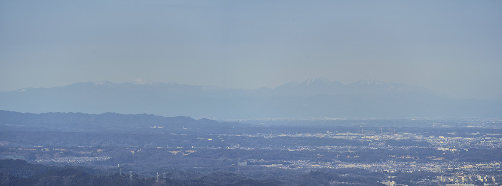 仏果山から見た日光連山