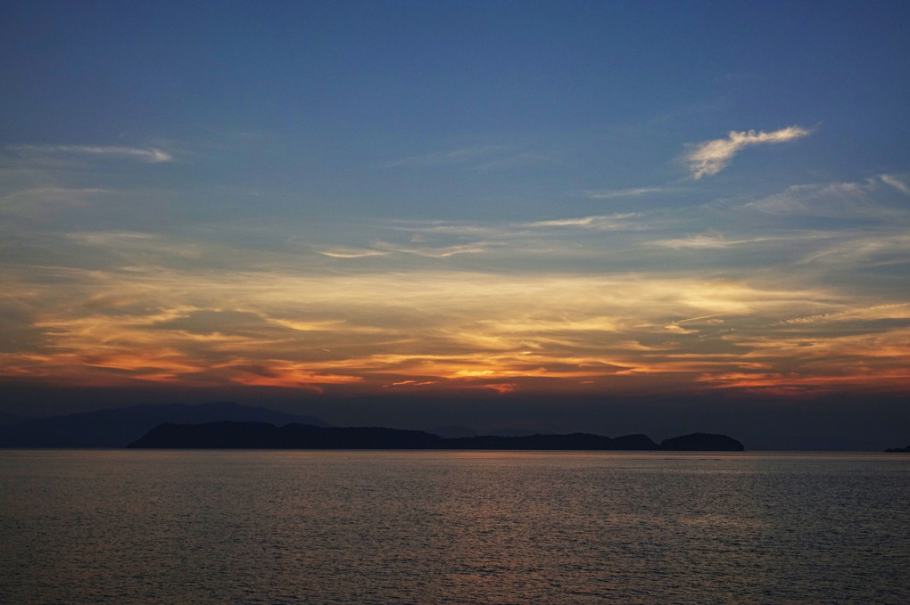 紀淡海峡夕景
