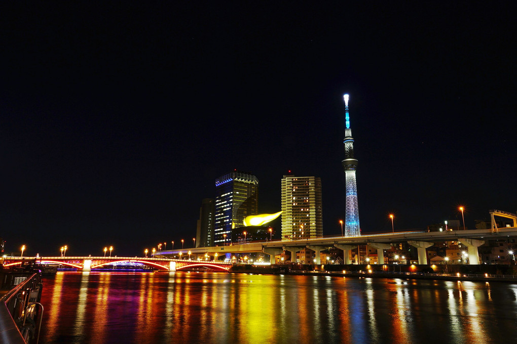 夕暮れの隅田川から(2022.12.29)