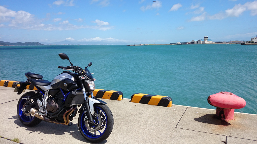 バイクと過ごす海の日