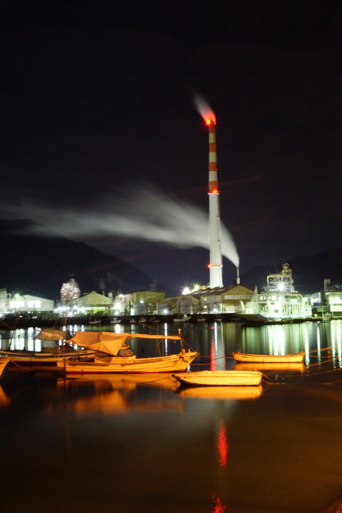 竹原 工場夜景