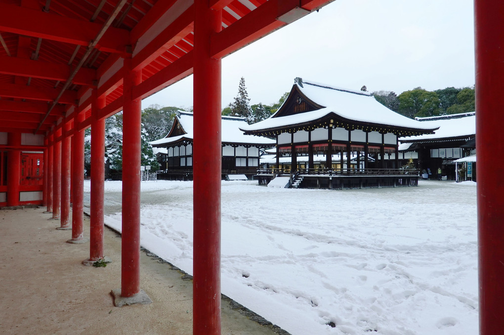 京都の雪景色