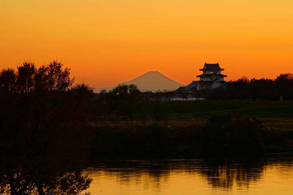 富士山夕景
