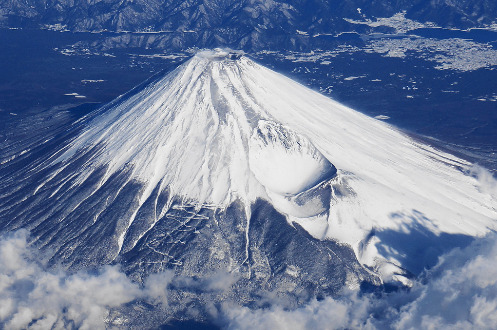 富士山頂上空