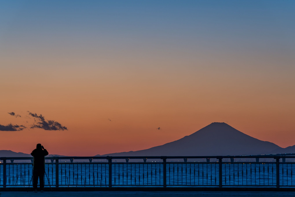 富士山とアクアライン