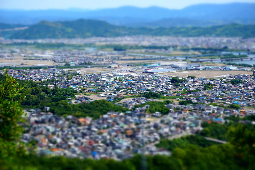 和歌山市を一望(ミニチュア・パノラマ)