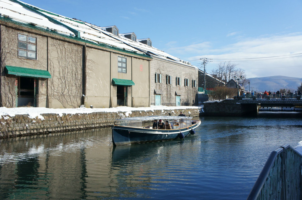 晴れた日の小樽運河