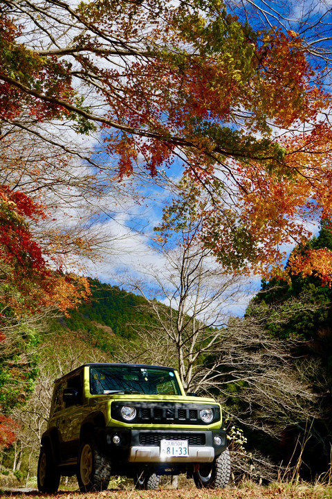 秋の林道ドライブ