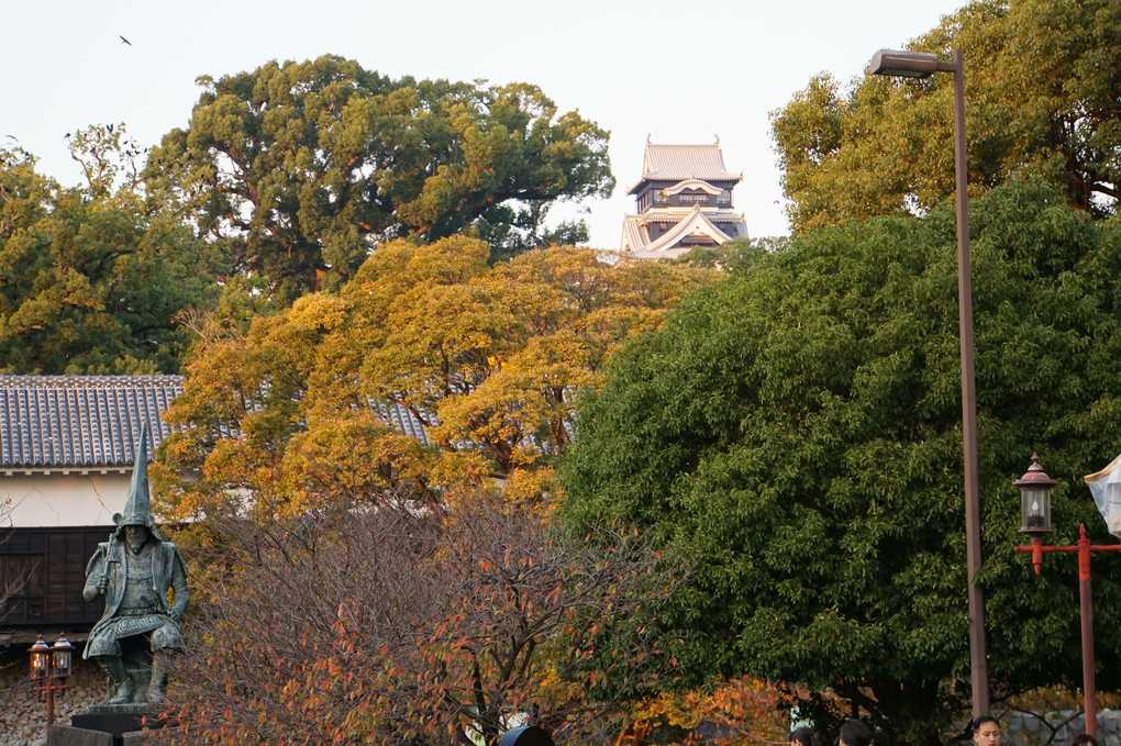 復興に向かっている熊本城