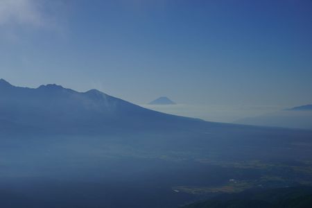 車山から望む富士山