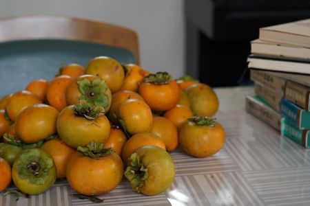 秋は柿食って、読書。