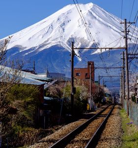 山梨にて富士山