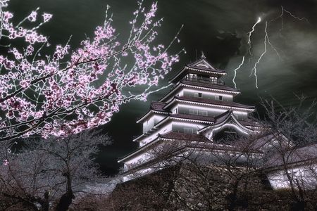 「アート作品」嵐の鶴ヶ城