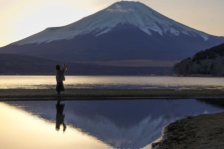 富士山と愛犬とわたし