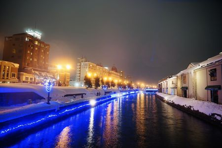 小樽運河のライトアップ