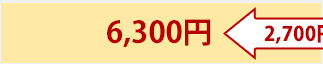6,300円（2,700円OFF）