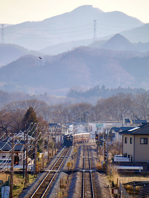 春霞の秩父連山を背に走る Slパレオエクスプレス 号 Manpuku0さん Acafe Aの写真投稿サイト ソニー