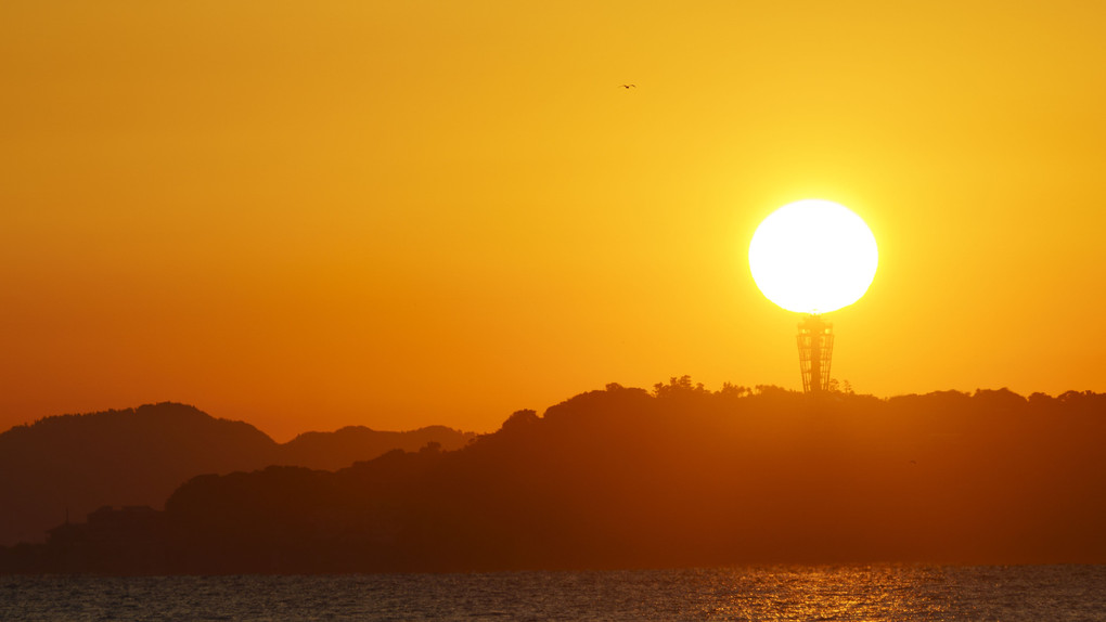 江ノ島灯台の日の出