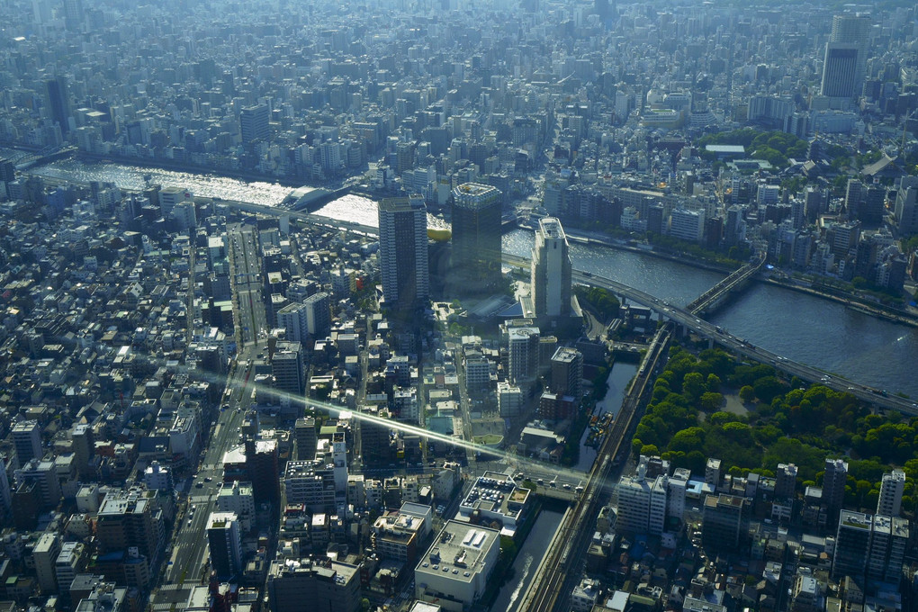 お気に入りの場所　地上350mの眺望・昼と夜　＠東京スカイツリー