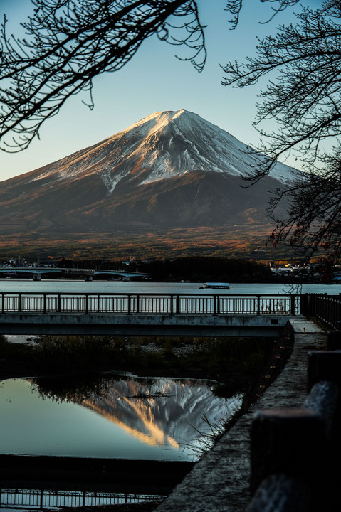 橋下の富士
