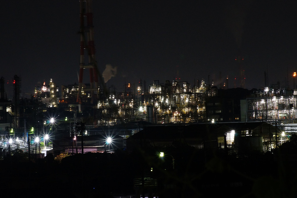 倉敷水島の工場夜景