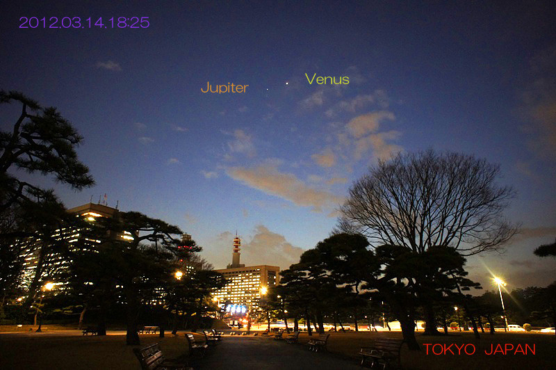 木星と金星の接近