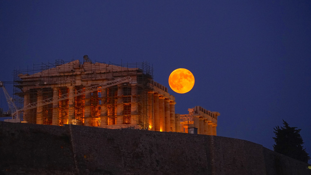 Super Moon in Athens & Tokyo