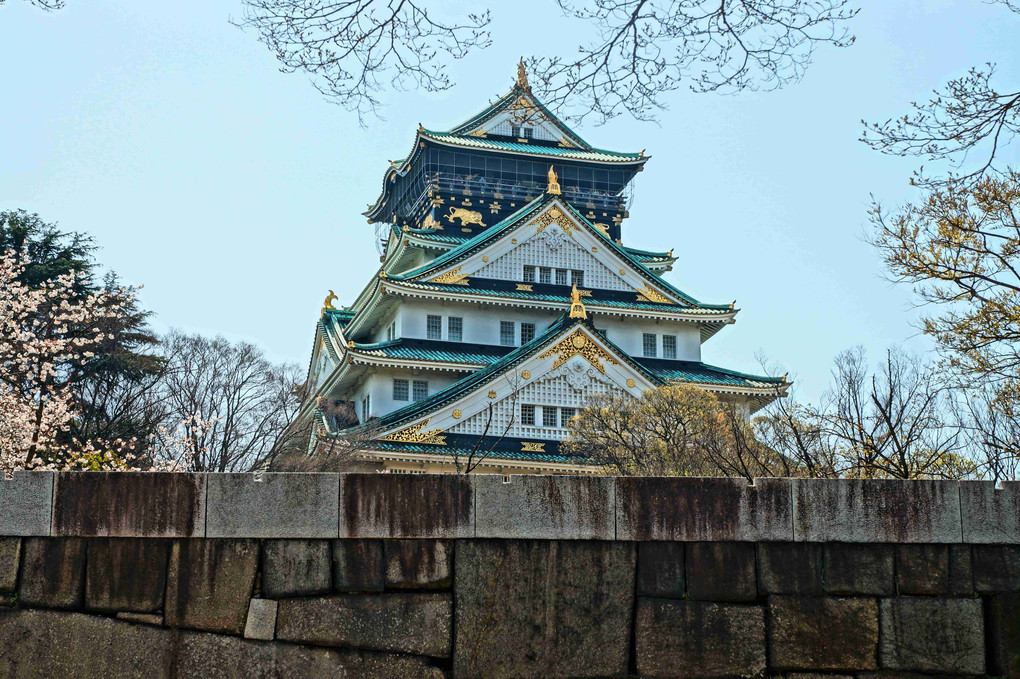 桜まみれの、大阪城、撮り歩き三景、
