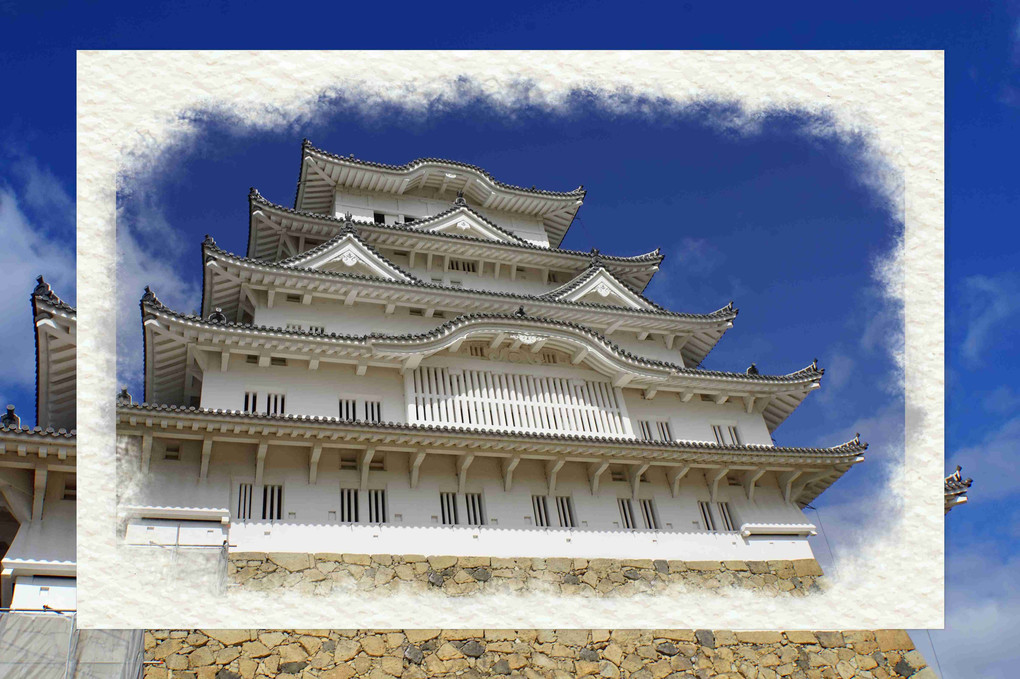 姫路城、風景、四景、カッコ良くお洒落に、