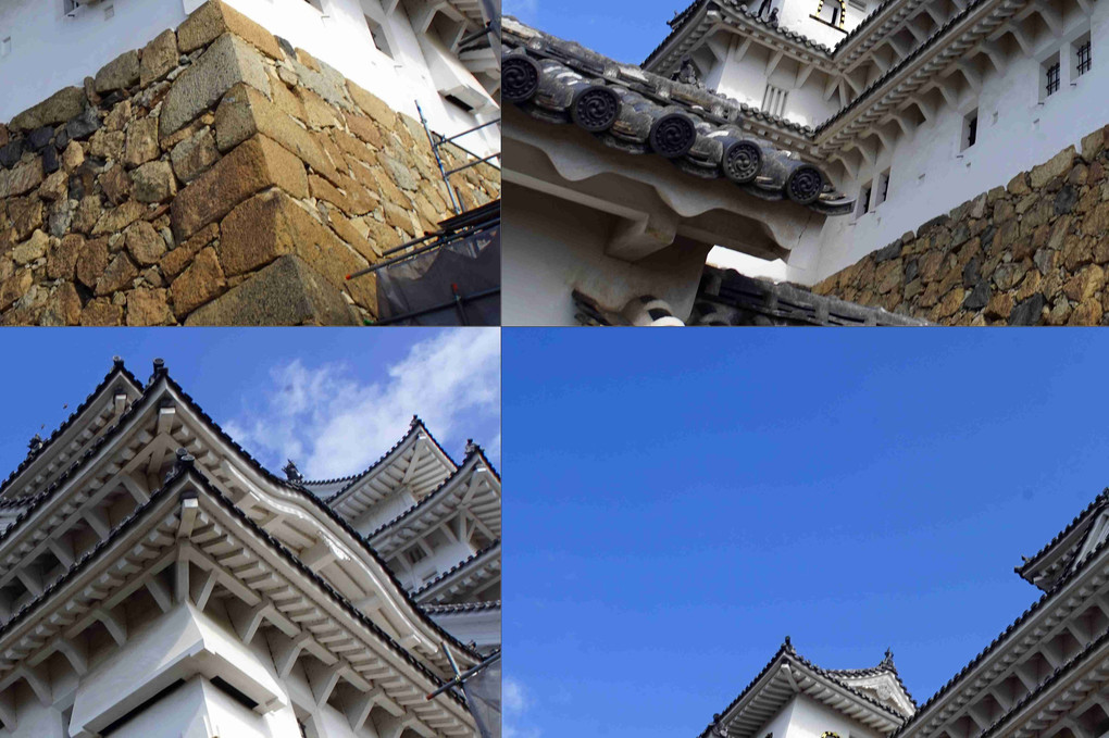 姫路城、風景、四景、カッコ良くお洒落に、