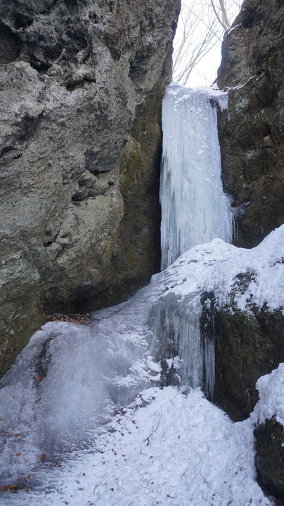 天狗様の滝氷瀑