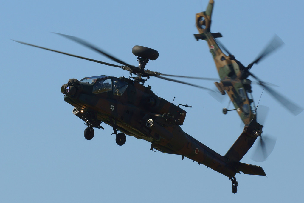 エアフェスタ浜松　AH-64・OH-1機動飛行