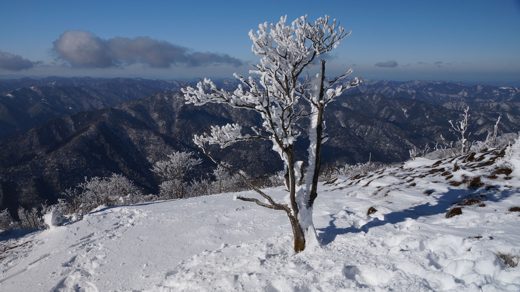 積雪の武奈ヶ岳