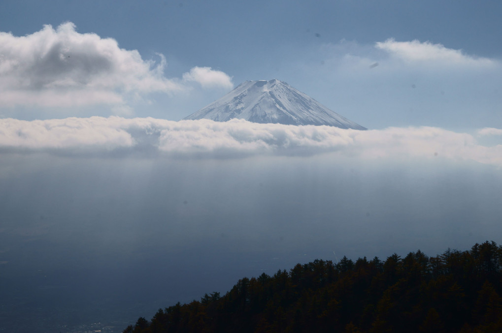 富士見山荘から見る富士～2012年11月3日～