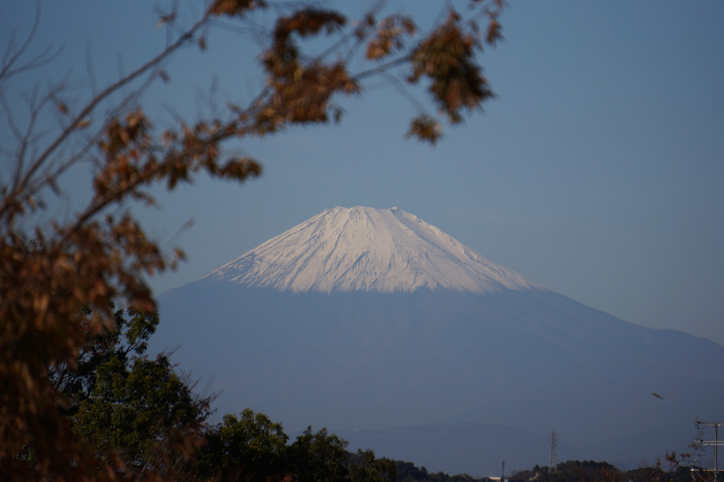 ベランダからの富士山。