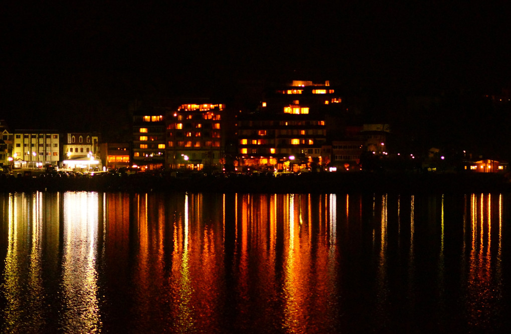 河口湖夜景