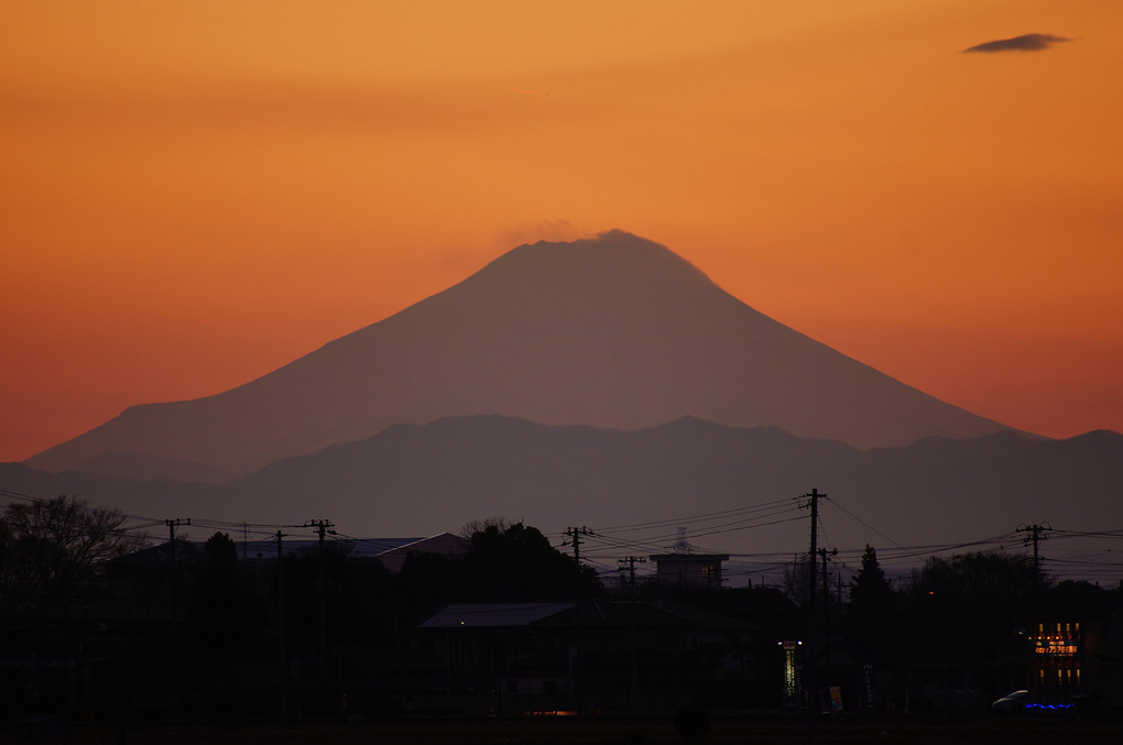 富士のシルエット