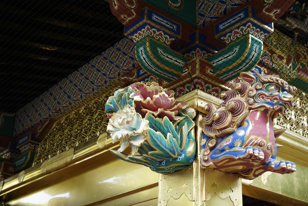 上野東照宮の柱飾り