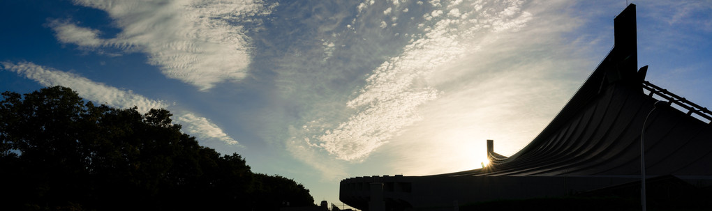 初秋の朝のウロコ雲