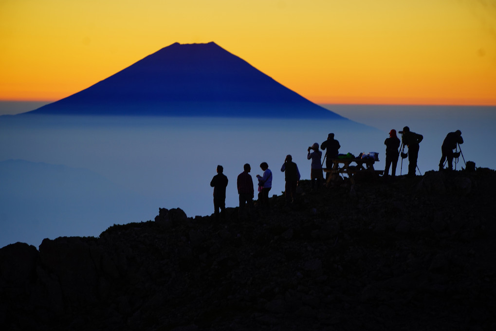 富士山を撮る人人