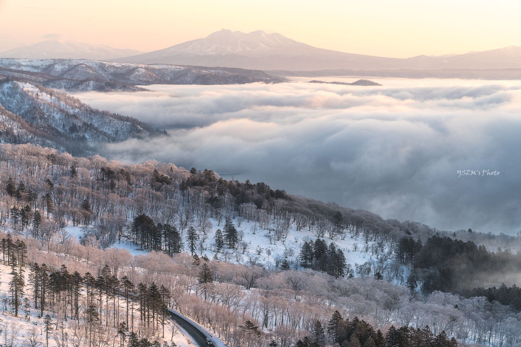 冬の雲海～美幌峠の朝①