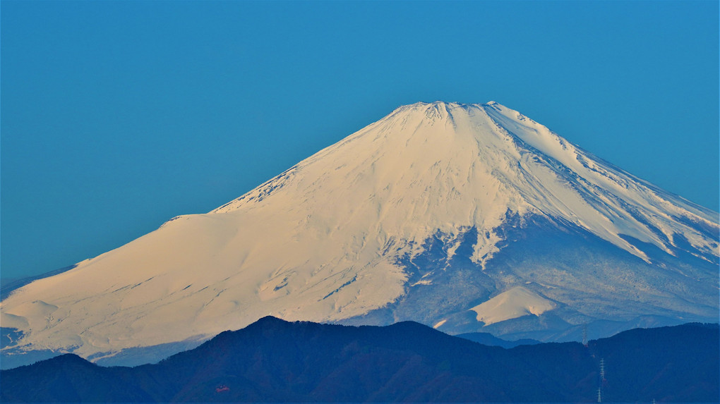 全画素超解像ズームで富士山 🗻