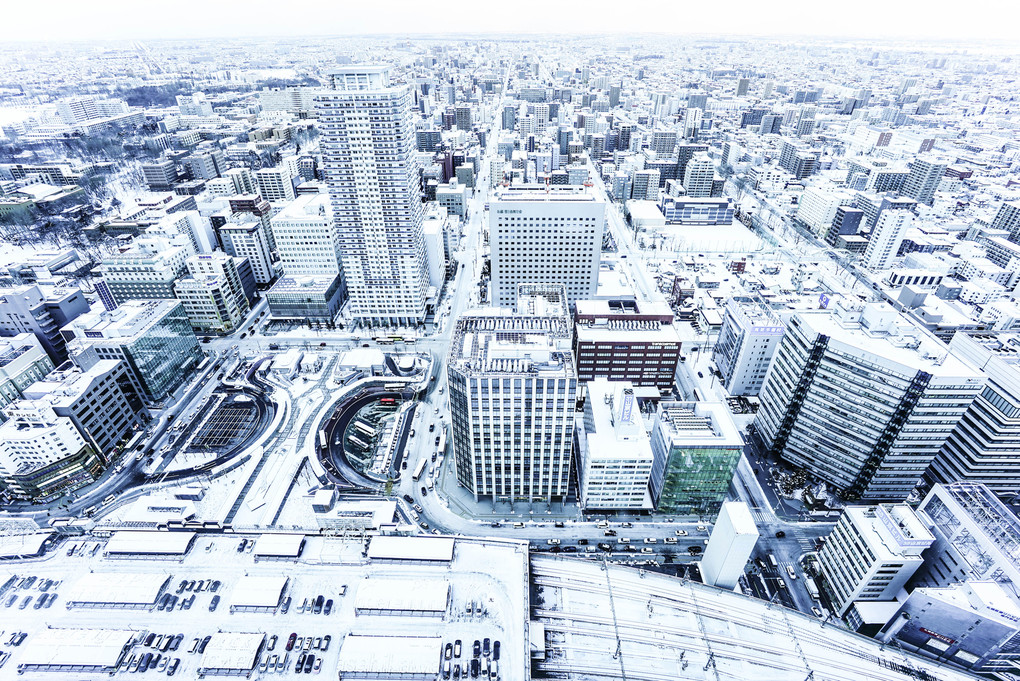 JRタワーで札幌の冬景色を手持ちで印象的に撮る？？