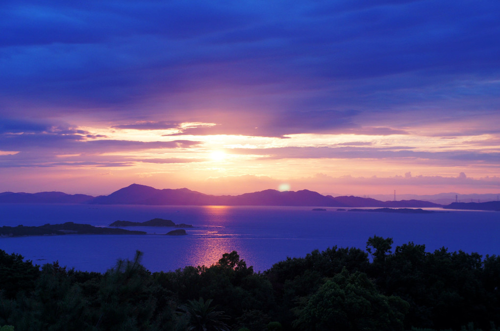 小豆島からの夕陽